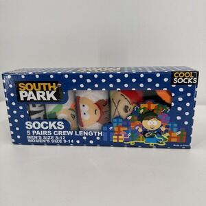 Odd Sox South Park 5 Pairs Crew Length Socks‎ Men 8-12 Women 9-14